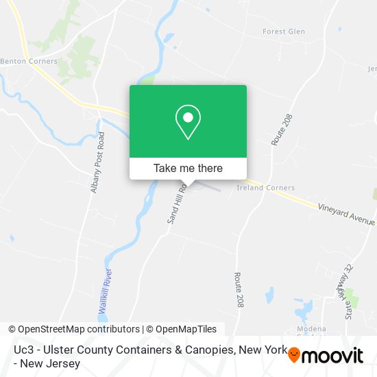Uc3 - Ulster County Containers & Canopies map