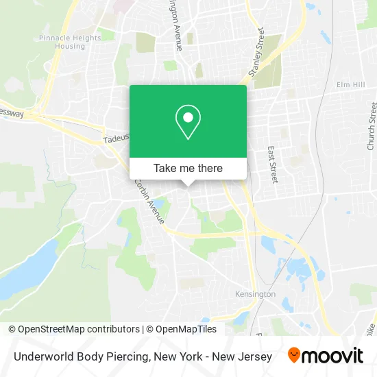 Underworld Body Piercing map