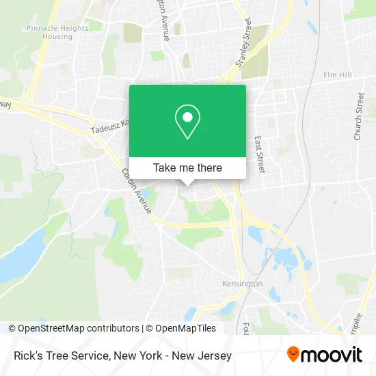 Rick's Tree Service map