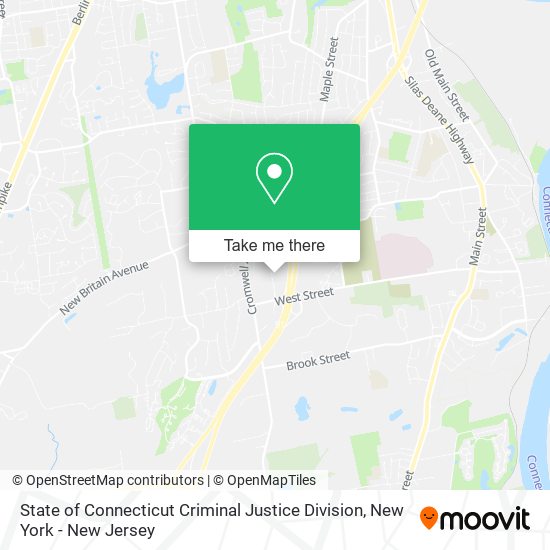 Mapa de State of Connecticut Criminal Justice Division