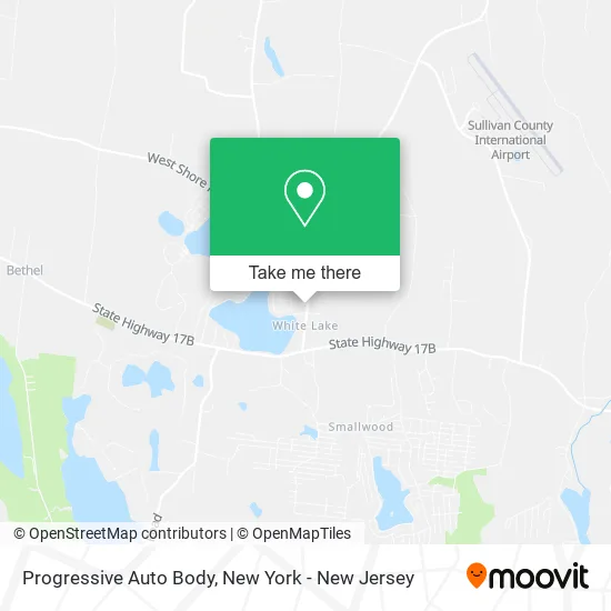 Progressive Auto Body map