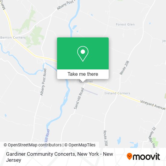 Gardiner Community Concerts map