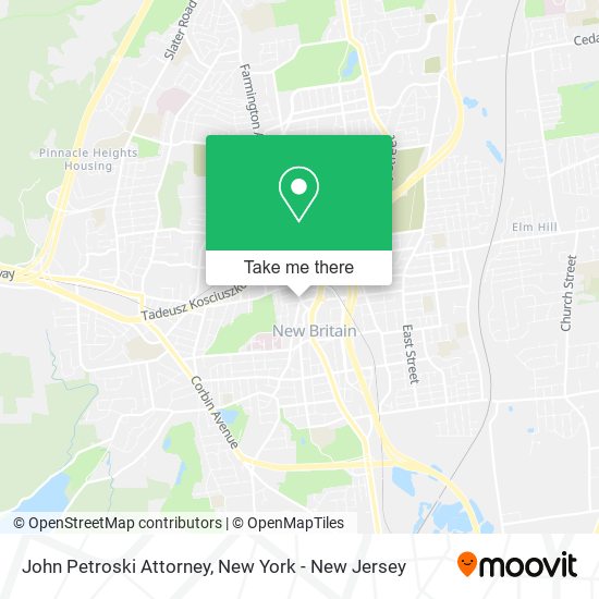 Mapa de John Petroski Attorney