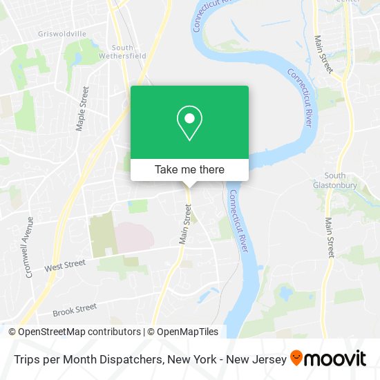 Trips per Month Dispatchers map