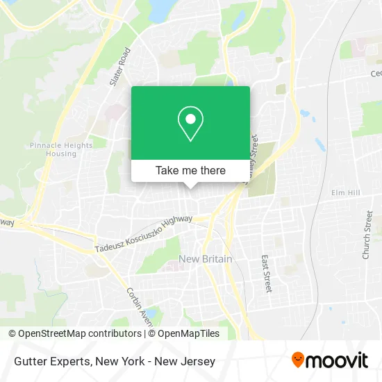 Gutter Experts map