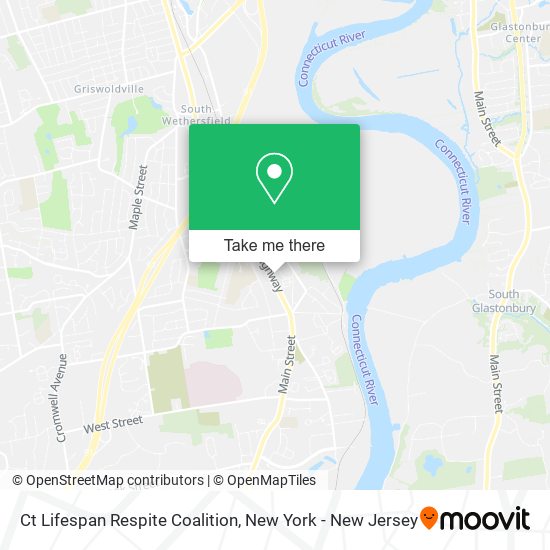 Mapa de Ct Lifespan Respite Coalition