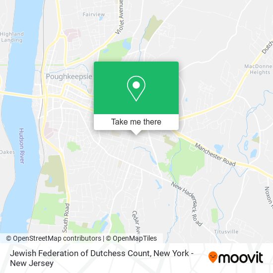 Mapa de Jewish Federation of Dutchess Count