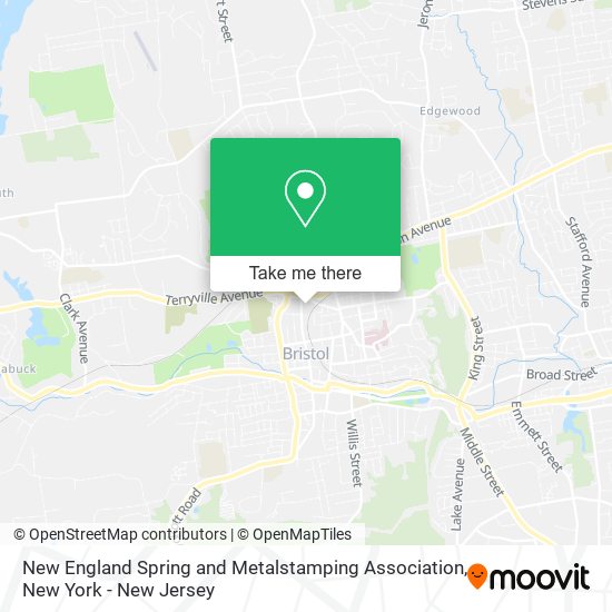 New England Spring and Metalstamping Association map