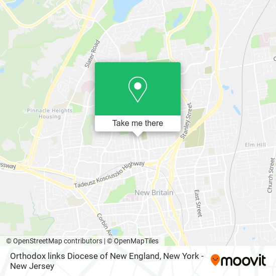Mapa de Orthodox links Diocese of New England