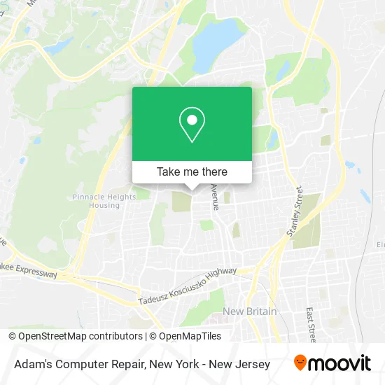 Adam's Computer Repair map