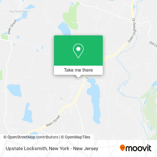 Upstate Locksmith map