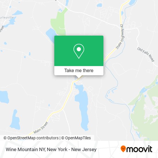Mapa de Wine Mountain NY