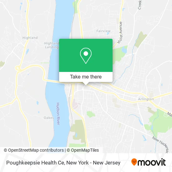 Poughkeepsie Health Ce map