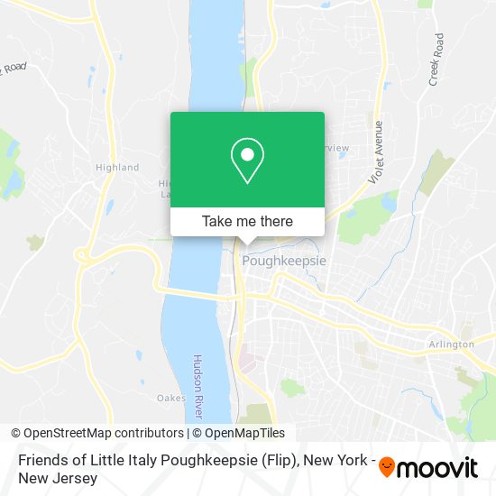 Mapa de Friends of Little Italy Poughkeepsie (Flip)