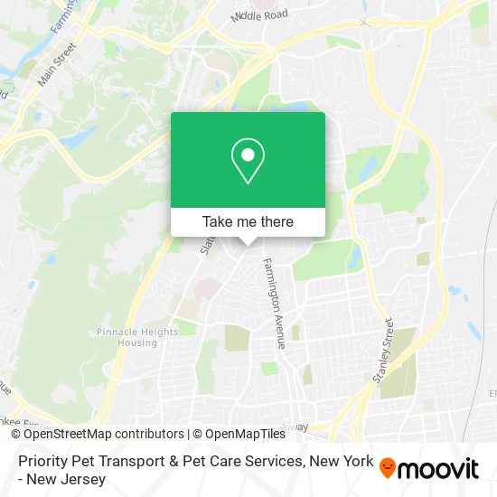Priority Pet Transport & Pet Care Services map