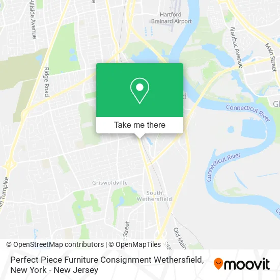 Perfect Piece Furniture Consignment Wethersfield map