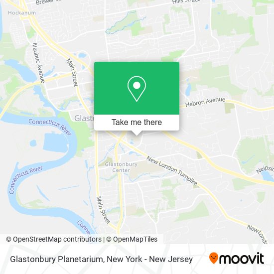 Glastonbury Planetarium map