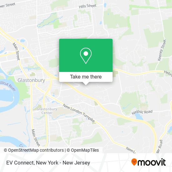 EV Connect map