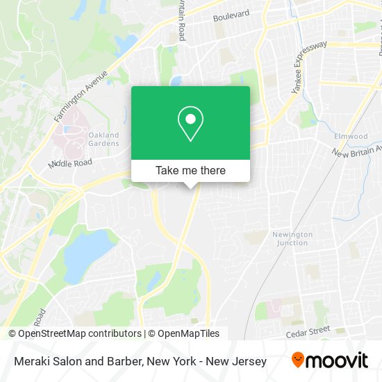 Meraki Salon and Barber map