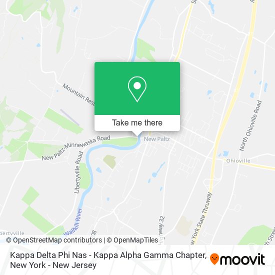 Mapa de Kappa Delta Phi Nas - Kappa Alpha Gamma Chapter