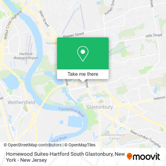 Homewood Suites-Hartford South Glastonbury map
