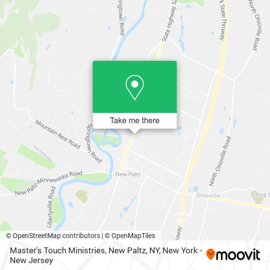 Master's Touch Ministries, New Paltz, NY map