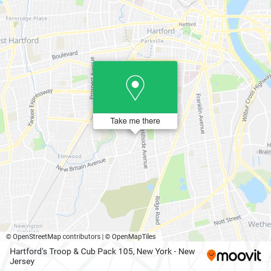 Hartford's Troop & Cub Pack 105 map