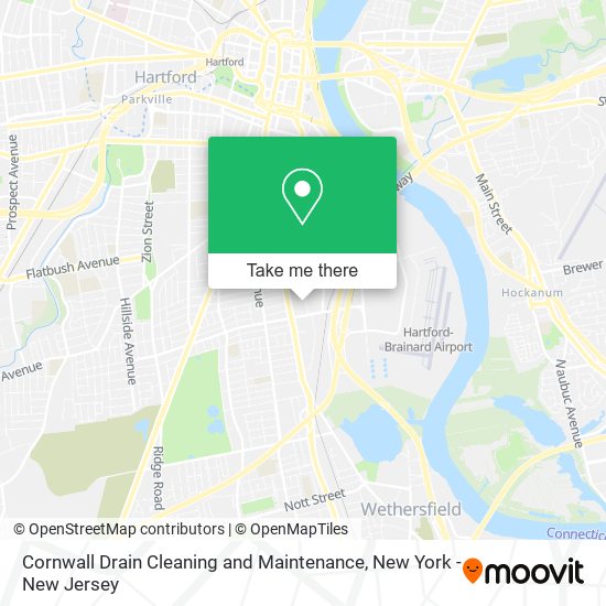 Cornwall Drain Cleaning and Maintenance map