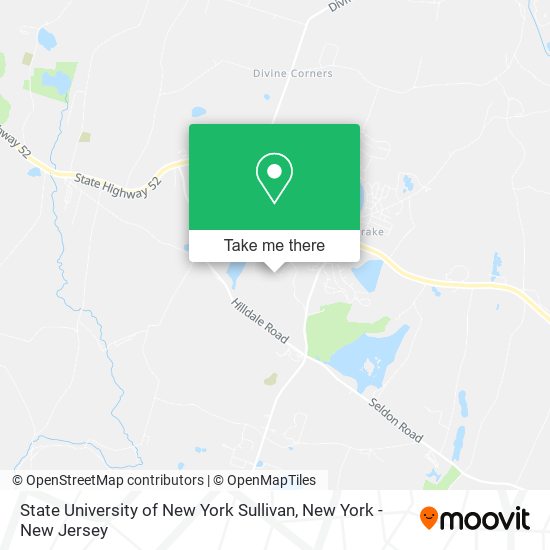 State University of New York Sullivan map