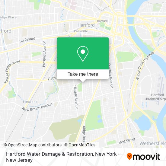 Hartford Water Damage & Restoration map