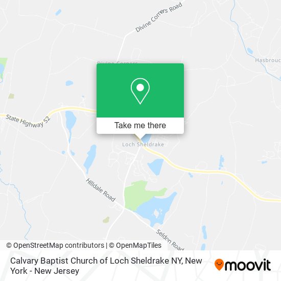 Mapa de Calvary Baptist Church of Loch Sheldrake NY