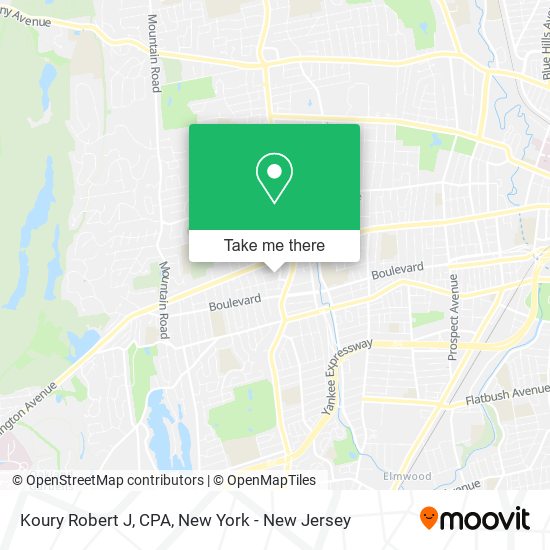 Mapa de Koury Robert J, CPA
