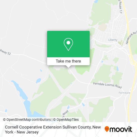 Cornell Cooperative Extension Sullivan County map