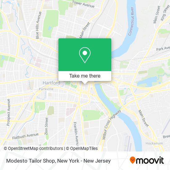 Modesto Tailor Shop map