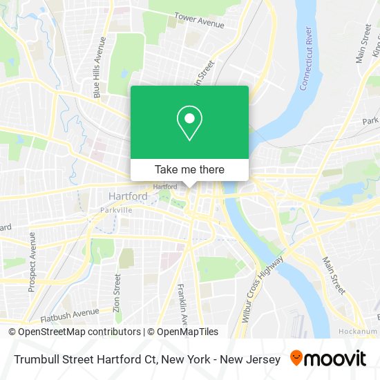 Trumbull Street Hartford Ct map