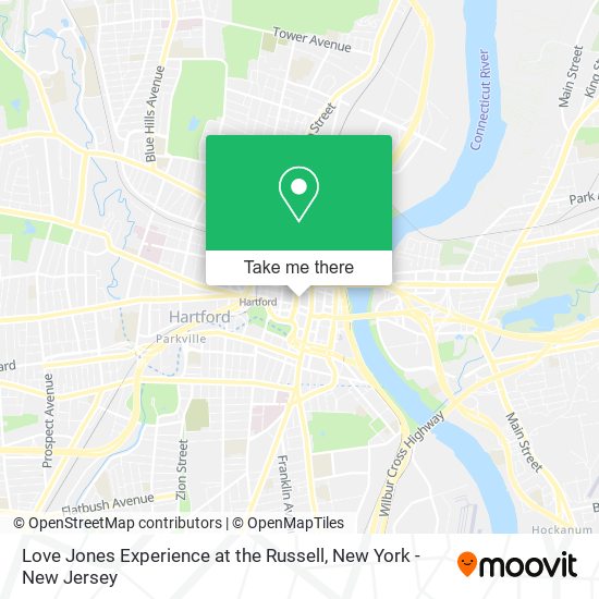 Love Jones Experience at the Russell map