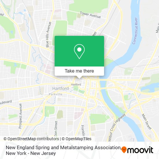 Mapa de New England Spring and Metalstamping Association