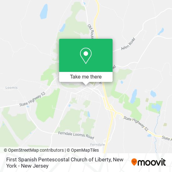 First Spanish Pentescostal Church of Liberty map