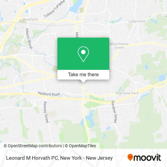 Leonard M Horvath PC map