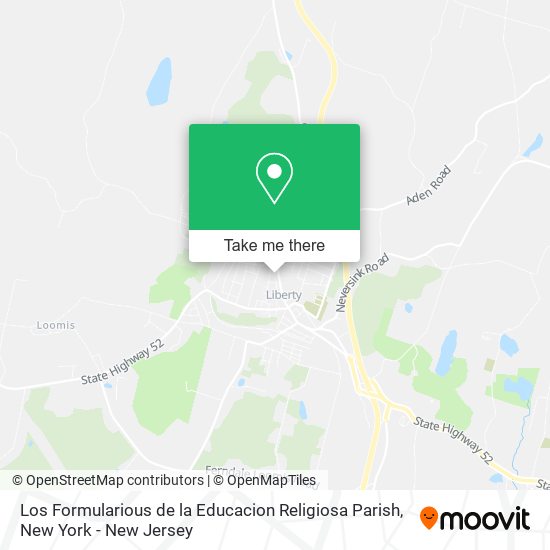 Los Formularious de la Educacion Religiosa Parish map