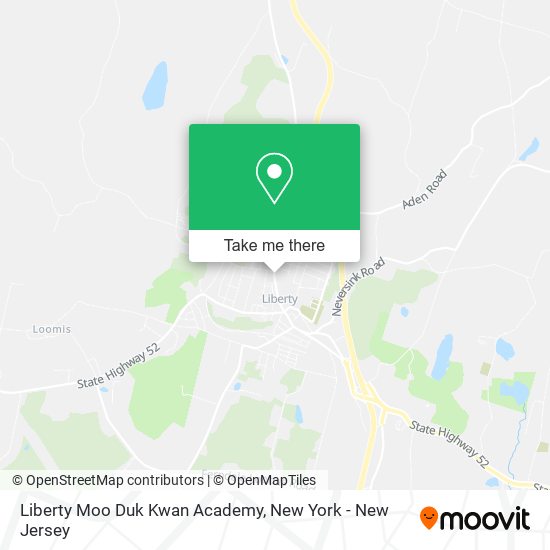 Mapa de Liberty Moo Duk Kwan Academy