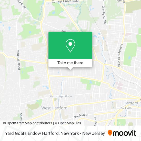 Mapa de Yard Goats Endow Hartford