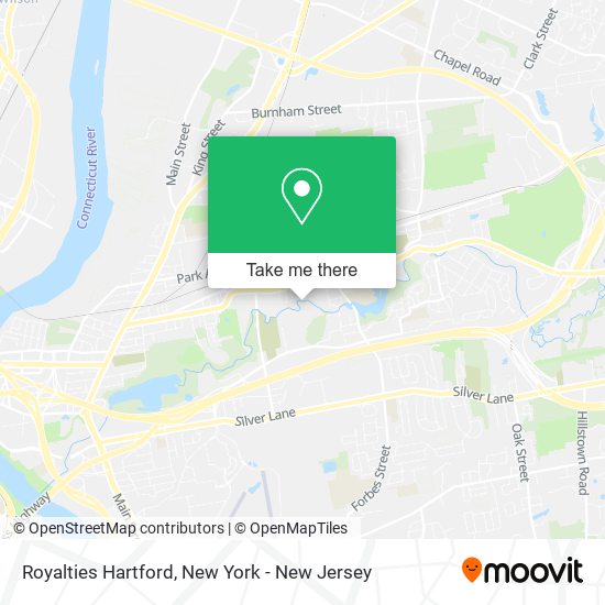 Royalties Hartford map