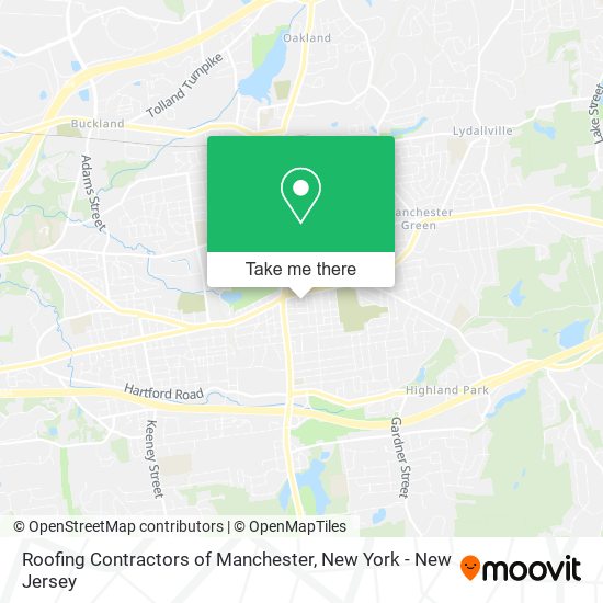 Roofing Contractors of Manchester map