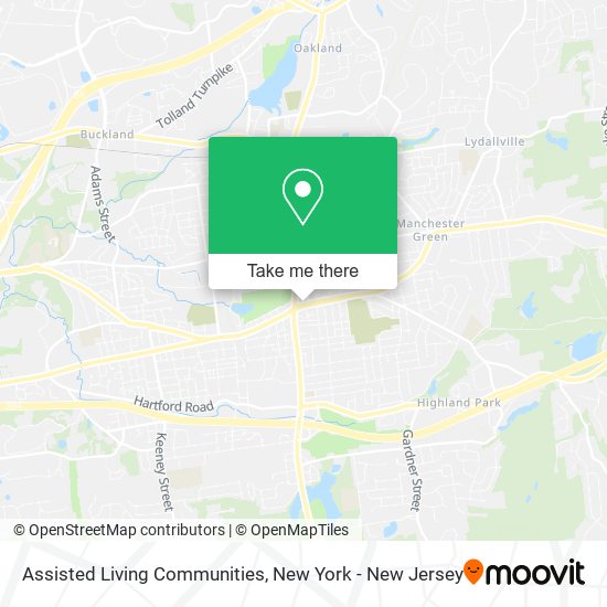 Assisted Living Communities map