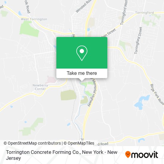 Mapa de Torrington Concrete Forming Co.