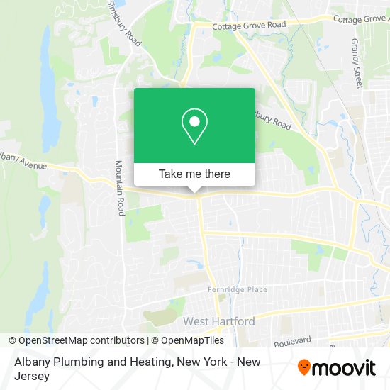 Albany Plumbing and Heating map