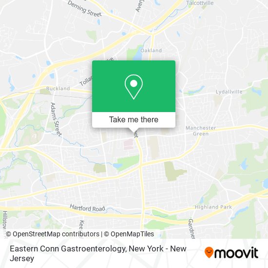 Eastern Conn Gastroenterology map