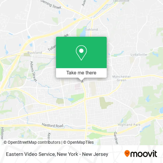 Eastern Video Service map