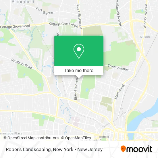 Roper's Landscaping map